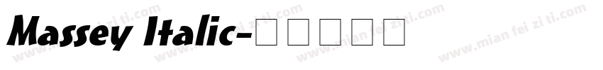 Massey Italic字体转换